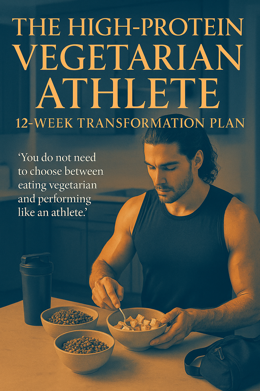 The High-Protein Vegetarian Athlete: 12-Week Transformation Plan digital guide cover