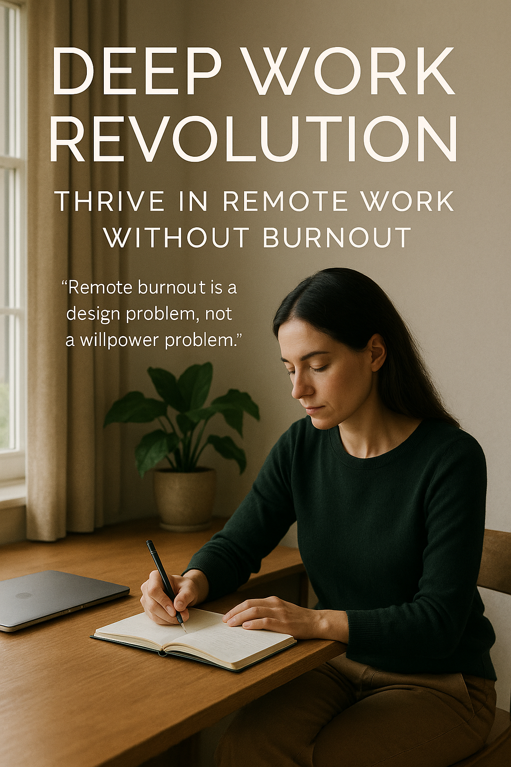 Deep Work Revolution: Thrive in Remote Work Without Burnout digital guide cover