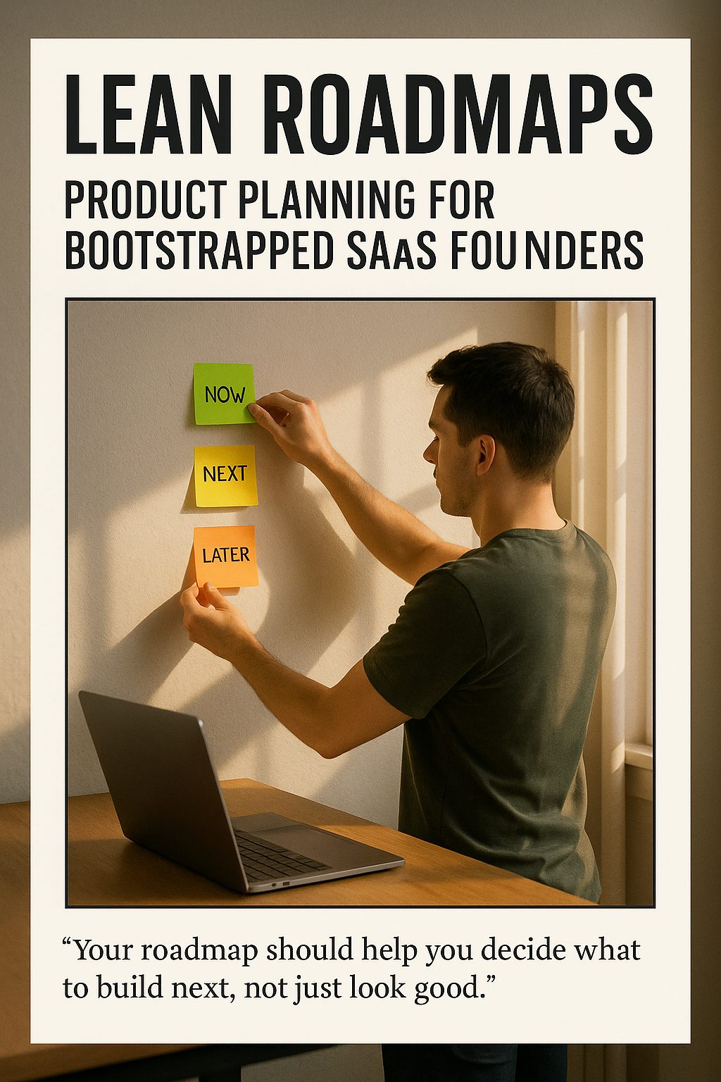 Lean Roadmaps: Product Planning for Bootstrapped SaaS Founders digital guide cover