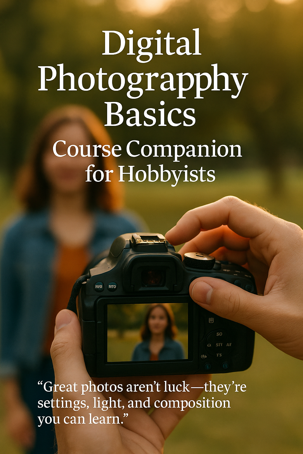 Digital Photography Basics Course Companion for Hobbyists digital guide cover
