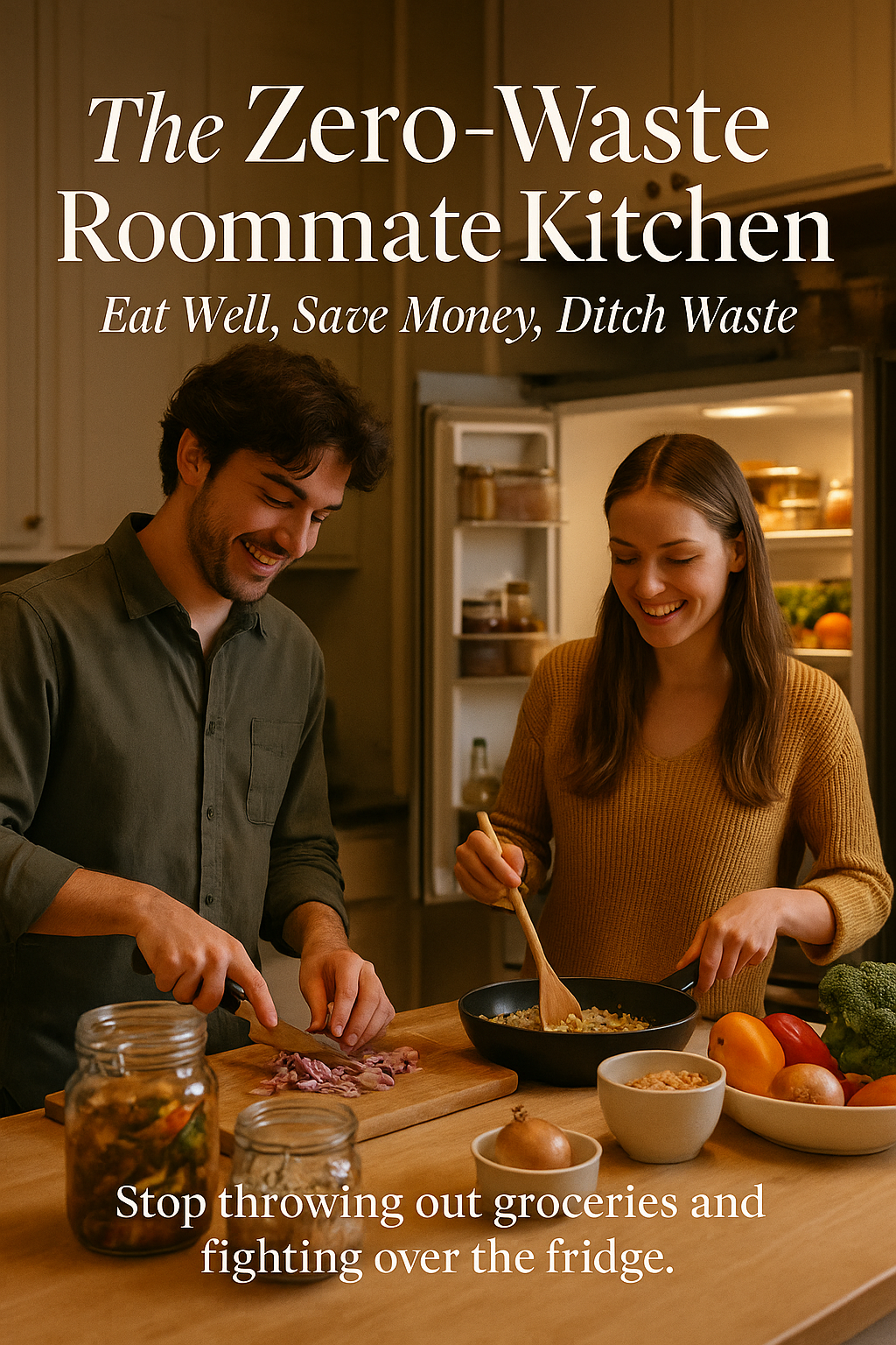 The Zero-Waste Roommate Kitchen: Eat Well, Save Money, Ditch Waste digital guide cover