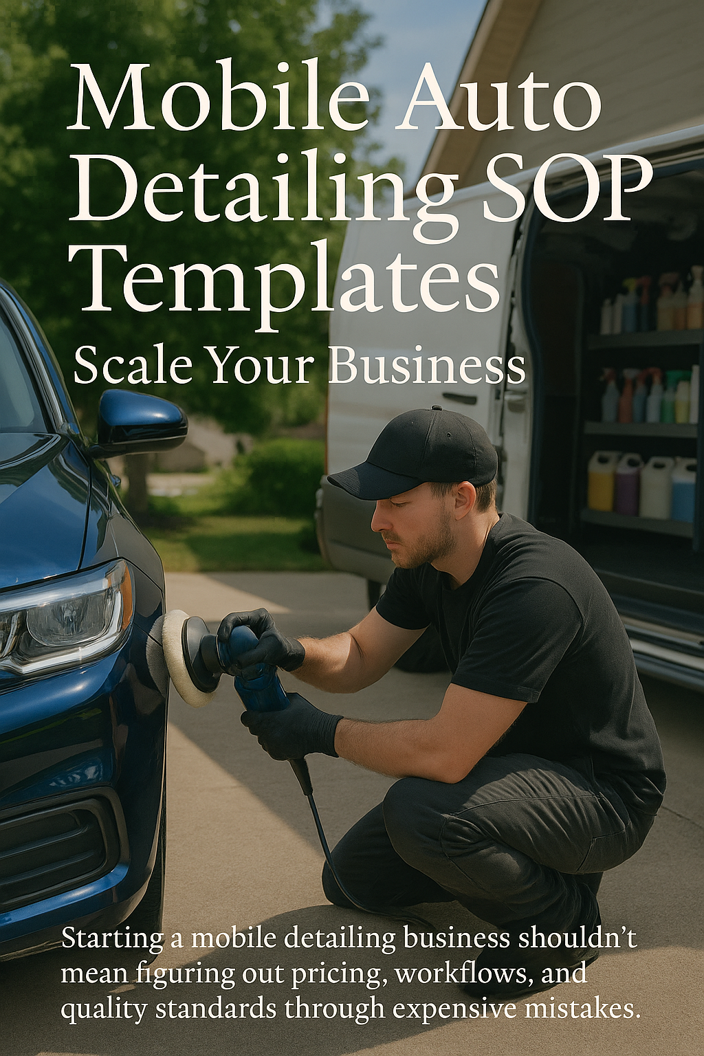 Mobile Auto Detailing SOP Templates: Scale Your Business digital guide cover