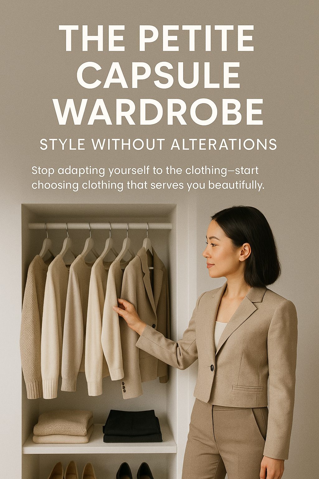 The Petite Capsule Wardrobe: Style Without Alterations digital guide cover