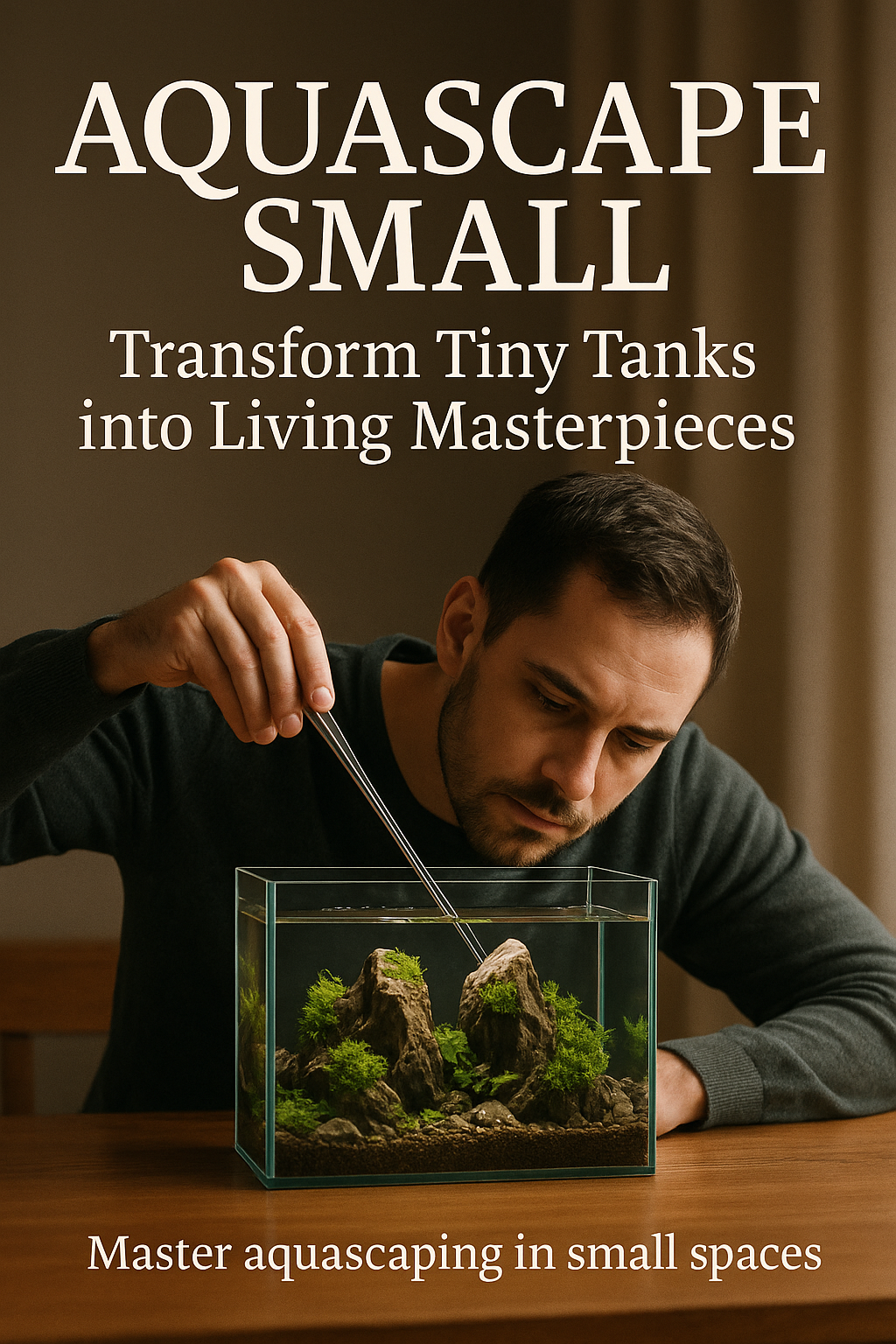 Aquascape Small: Transform Tiny Tanks into Living Masterpieces digital guide cover