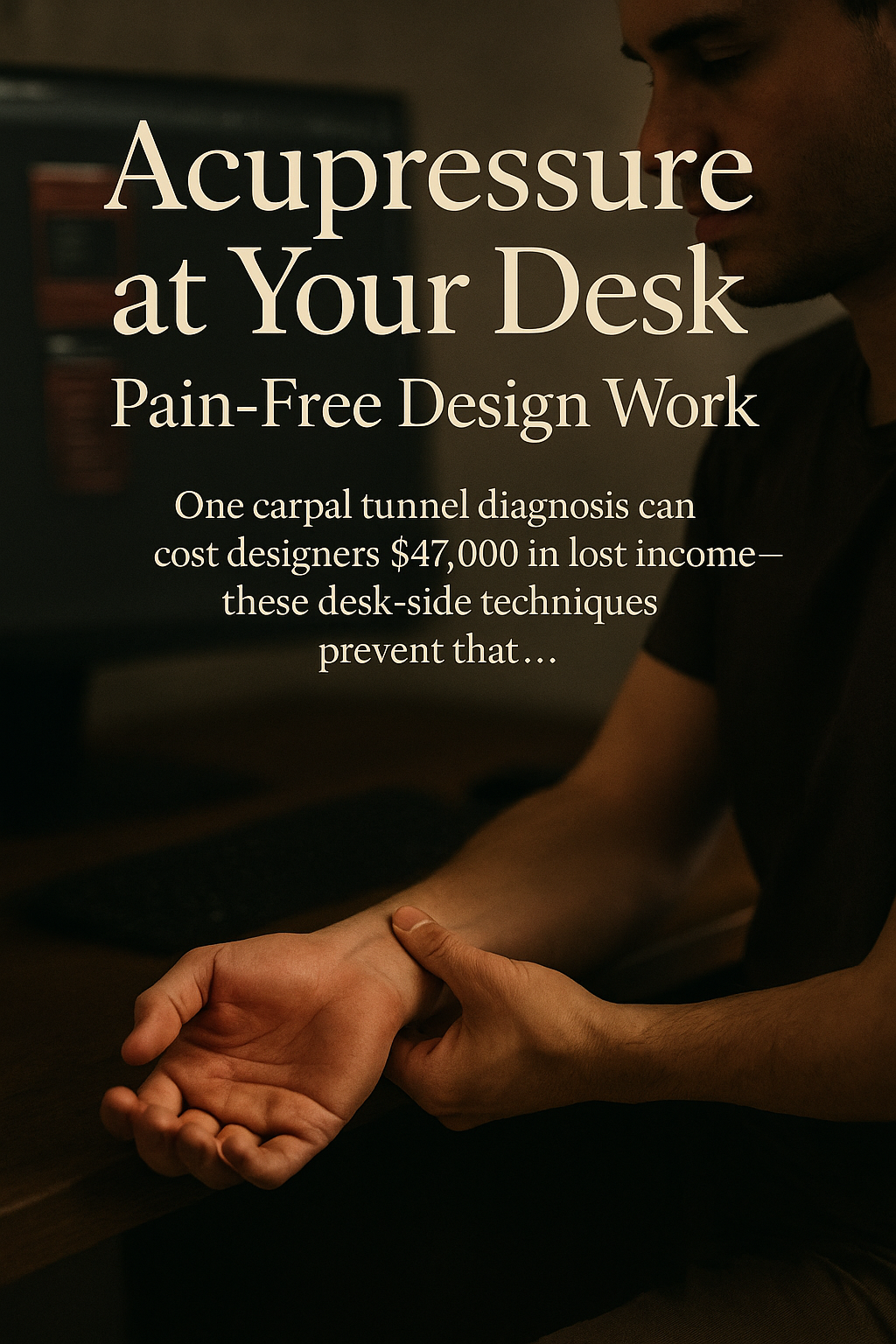 Acupressure at Your Desk: Pain-Free Design Work digital guide cover