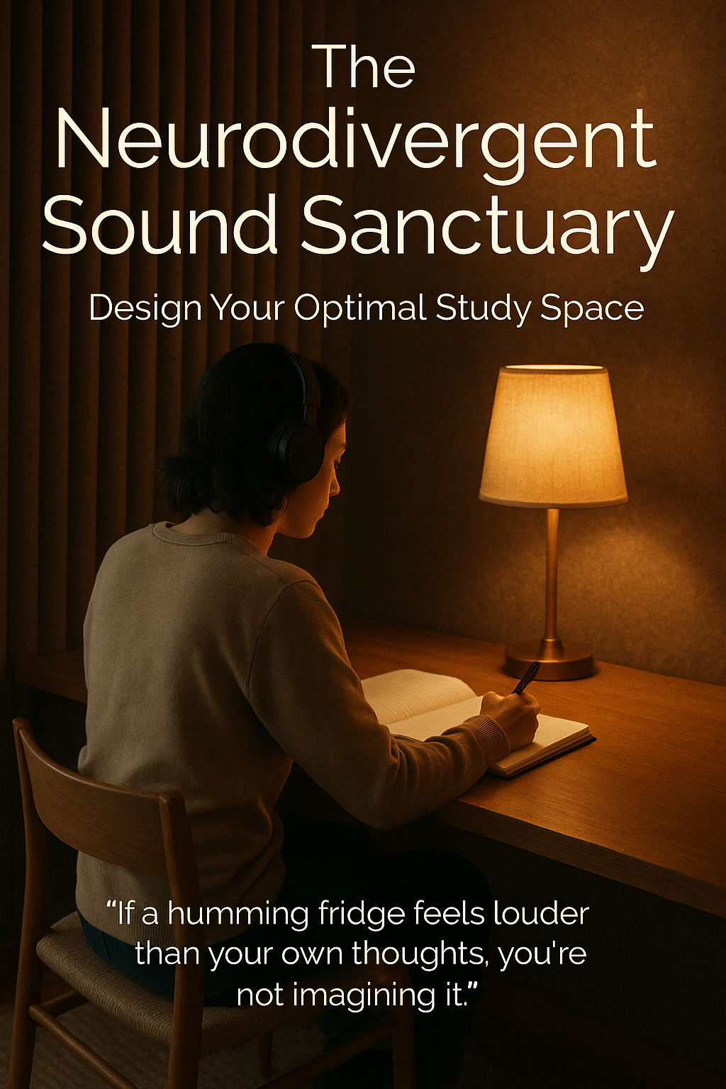 The Neurodivergent Sound Sanctuary: Design Your Optimal Study Space digital guide cover