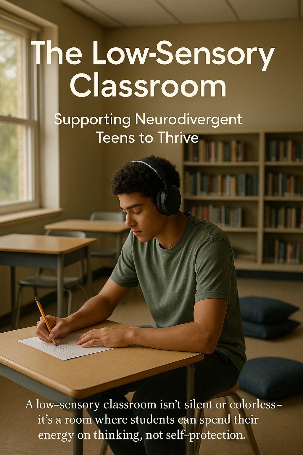 The Low-Sensory Classroom: Supporting Neurodivergent Teens to Thrive digital guide cover