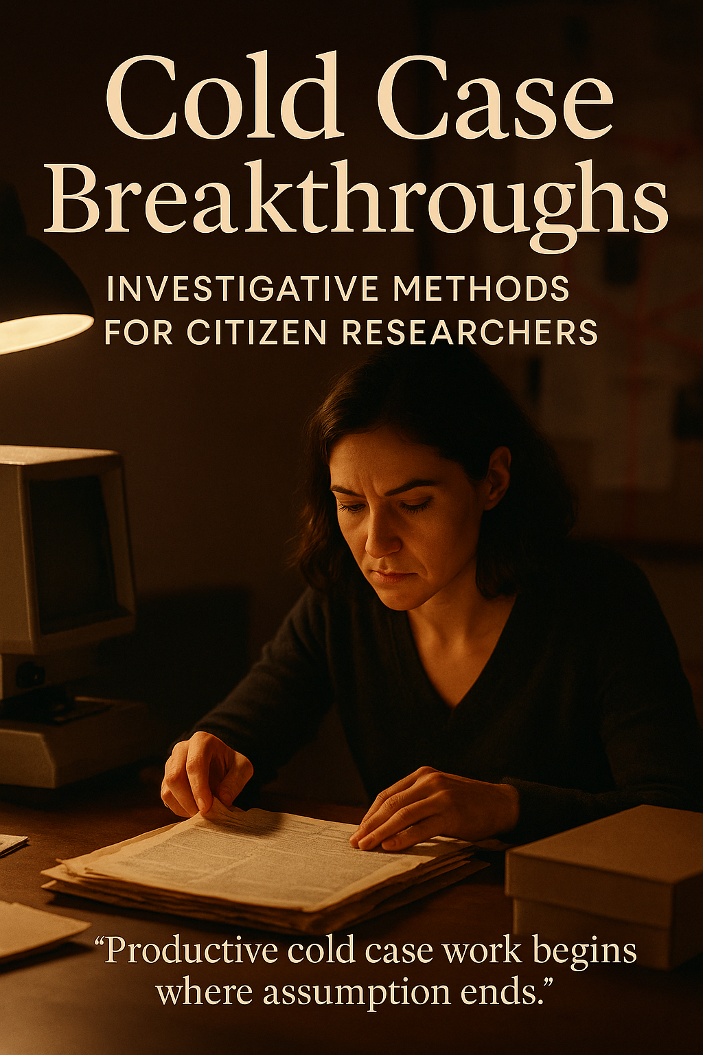 Cold Case Breakthroughs: Investigative Methods for Citizen Researchers digital guide cover