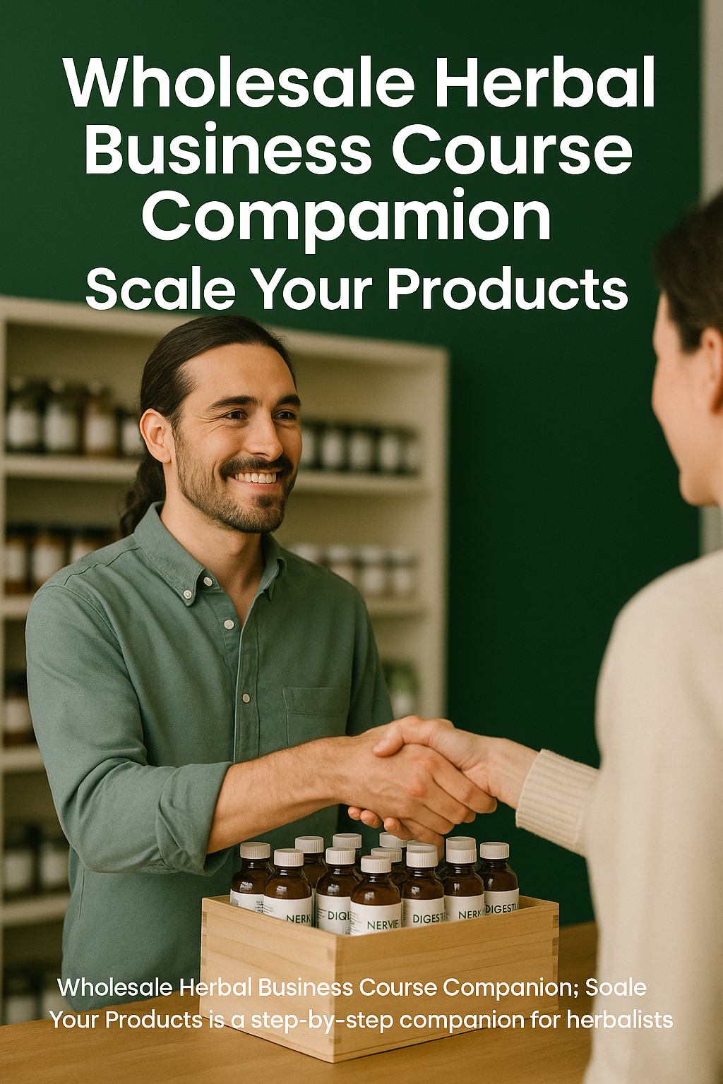 Wholesale Herbal Business Course Companion: Scale Your Products digital guide cover