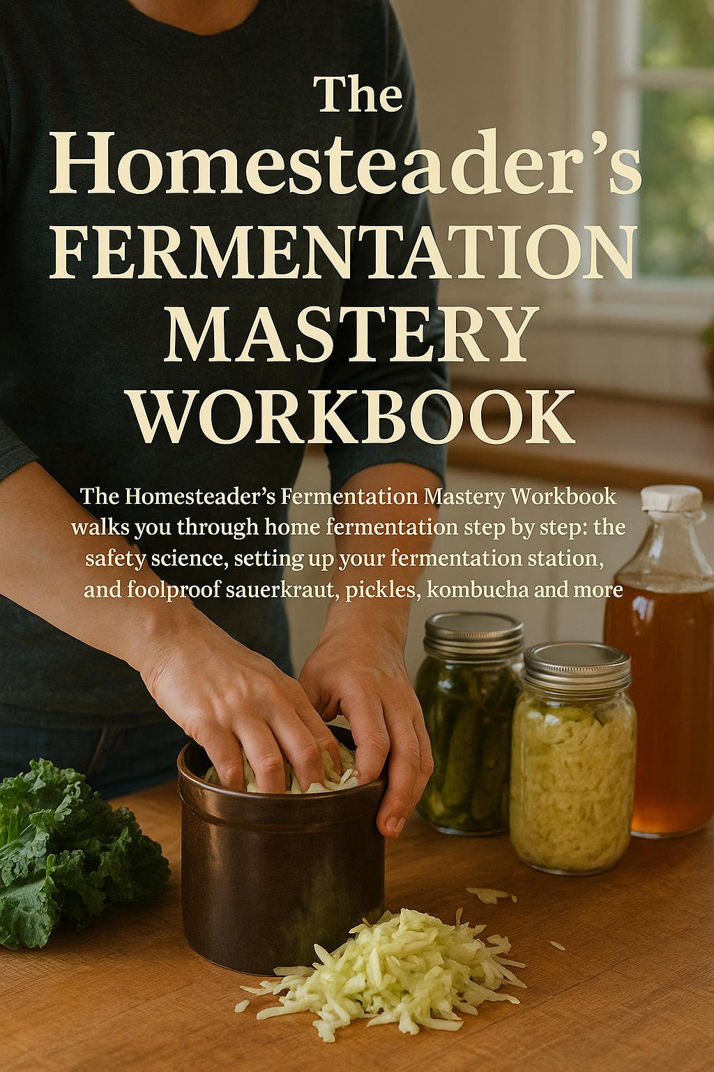 The Homesteader's Fermentation Mastery Workbook digital guide cover