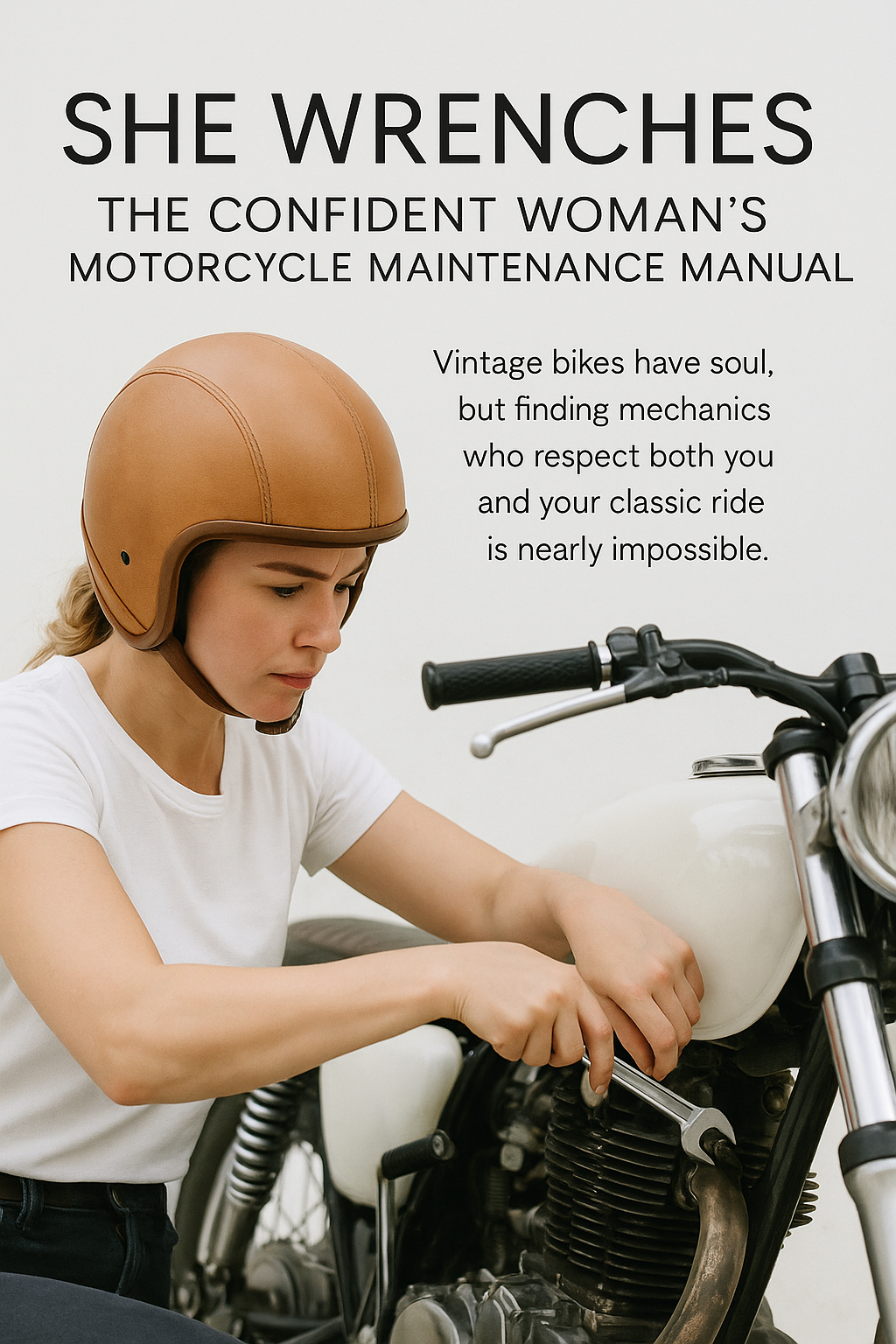 She Wrenches: The Confident Woman's Motorcycle Maintenance Manual digital guide cover