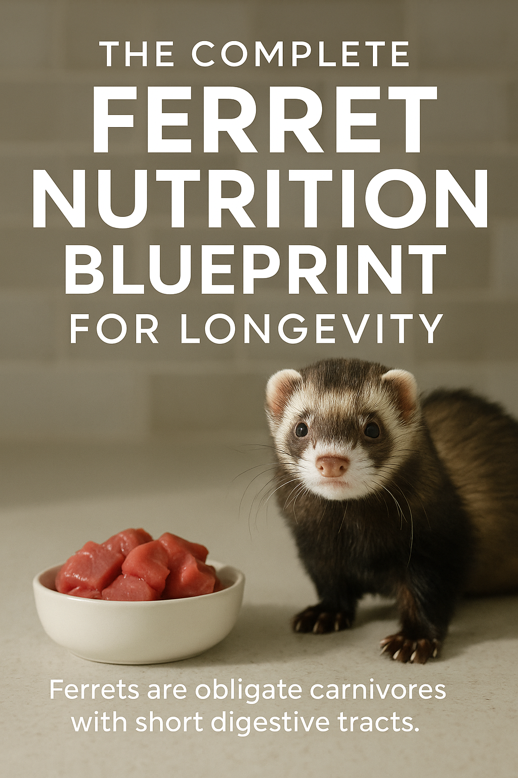 The Complete Ferret Nutrition Blueprint for Longevity digital guide cover