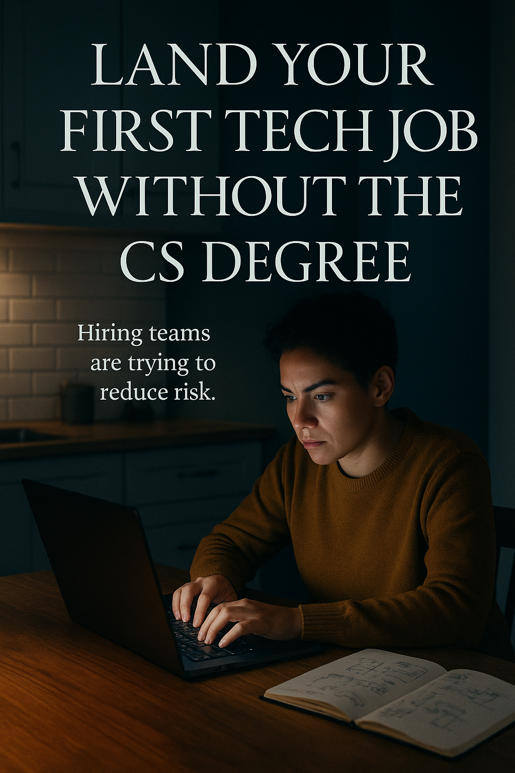 Land Your First Tech Job Without the CS Degree digital guide cover