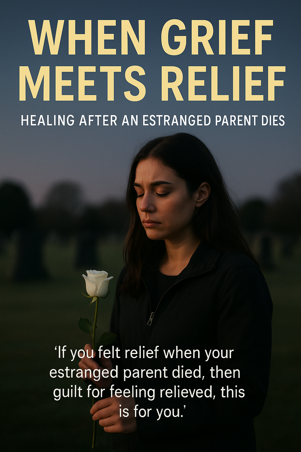 When Grief Meets Relief: Healing After an Estranged Parent Dies digital guide cover