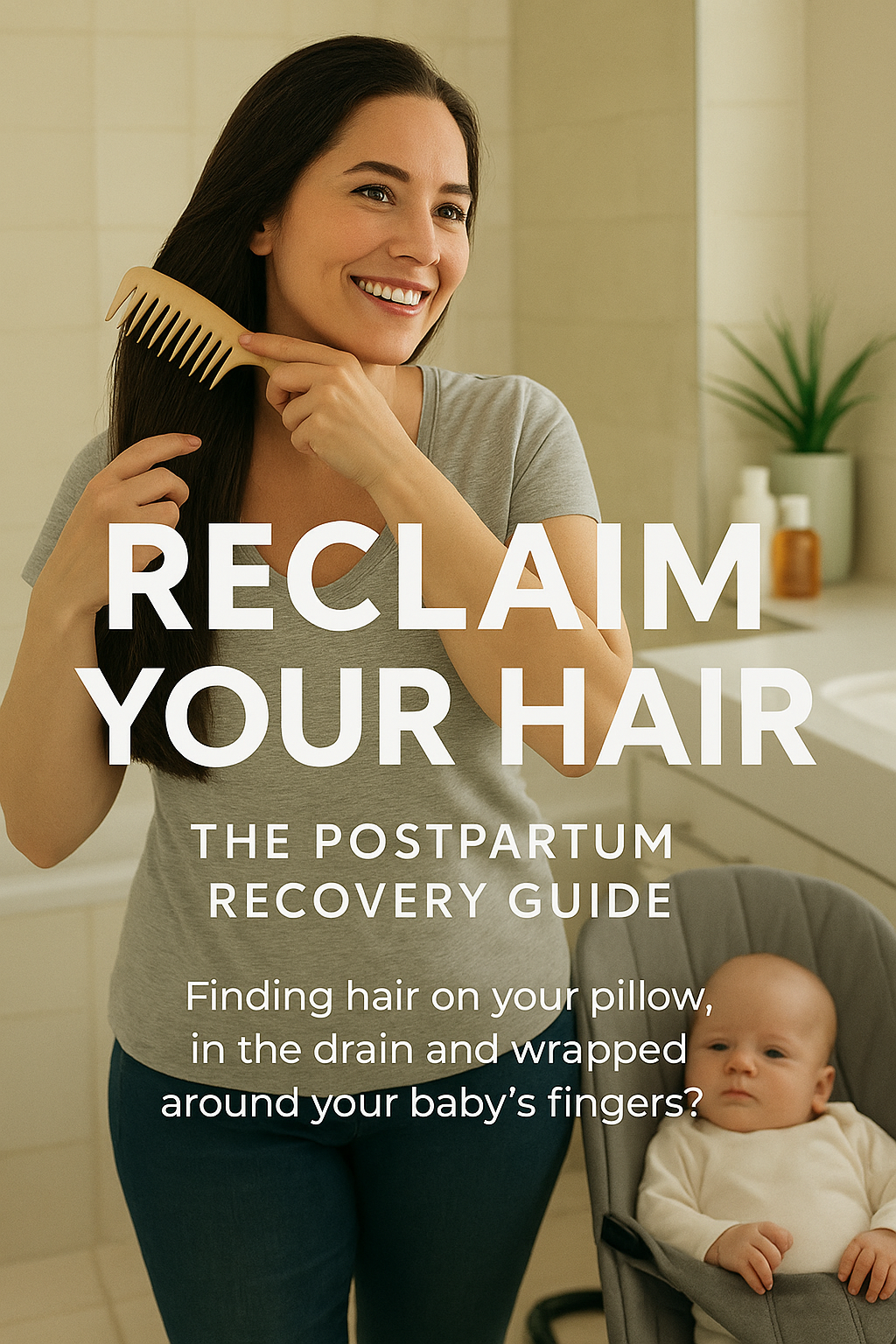 Reclaim Your Hair: The Postpartum Recovery Guide digital guide cover