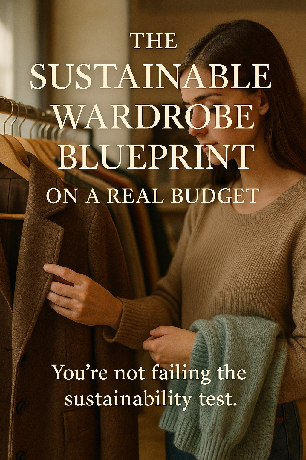 The Sustainable Wardrobe Blueprint on a Real Budget digital guide cover