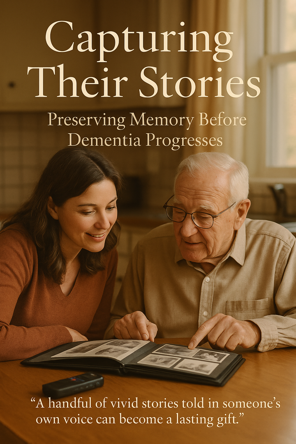 Capturing Their Stories: Preserving Memory Before Dementia Progresses digital guide cover