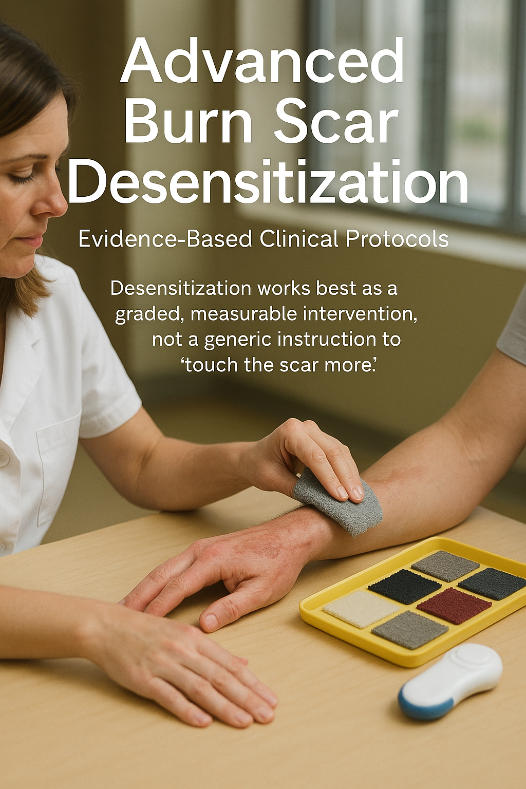 Advanced Burn Scar Desensitization: Evidence-Based Clinical Protocols digital guide cover