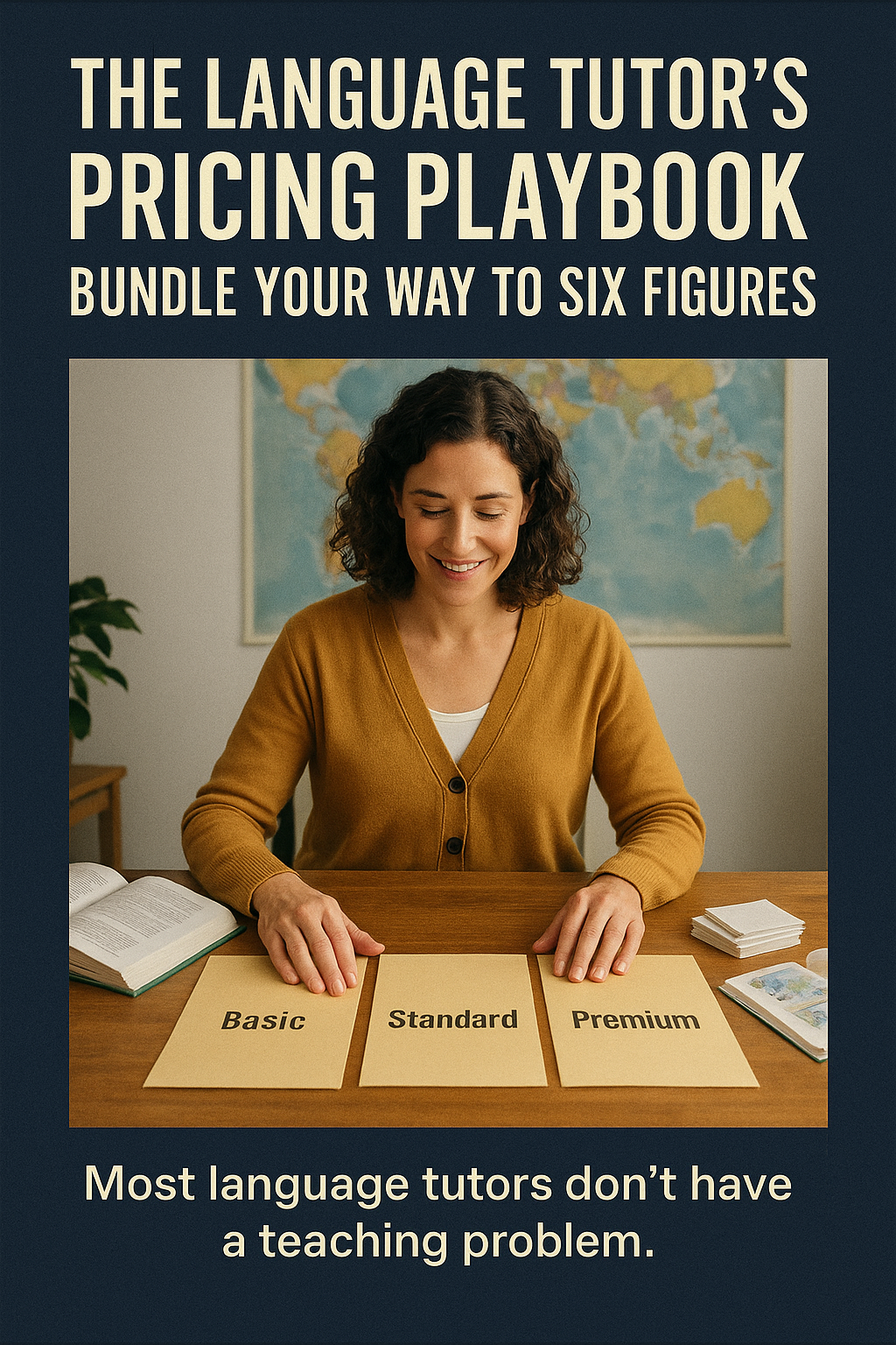 The Language Tutor's Pricing Playbook: Bundle Your Way to Six Figures digital guide cover