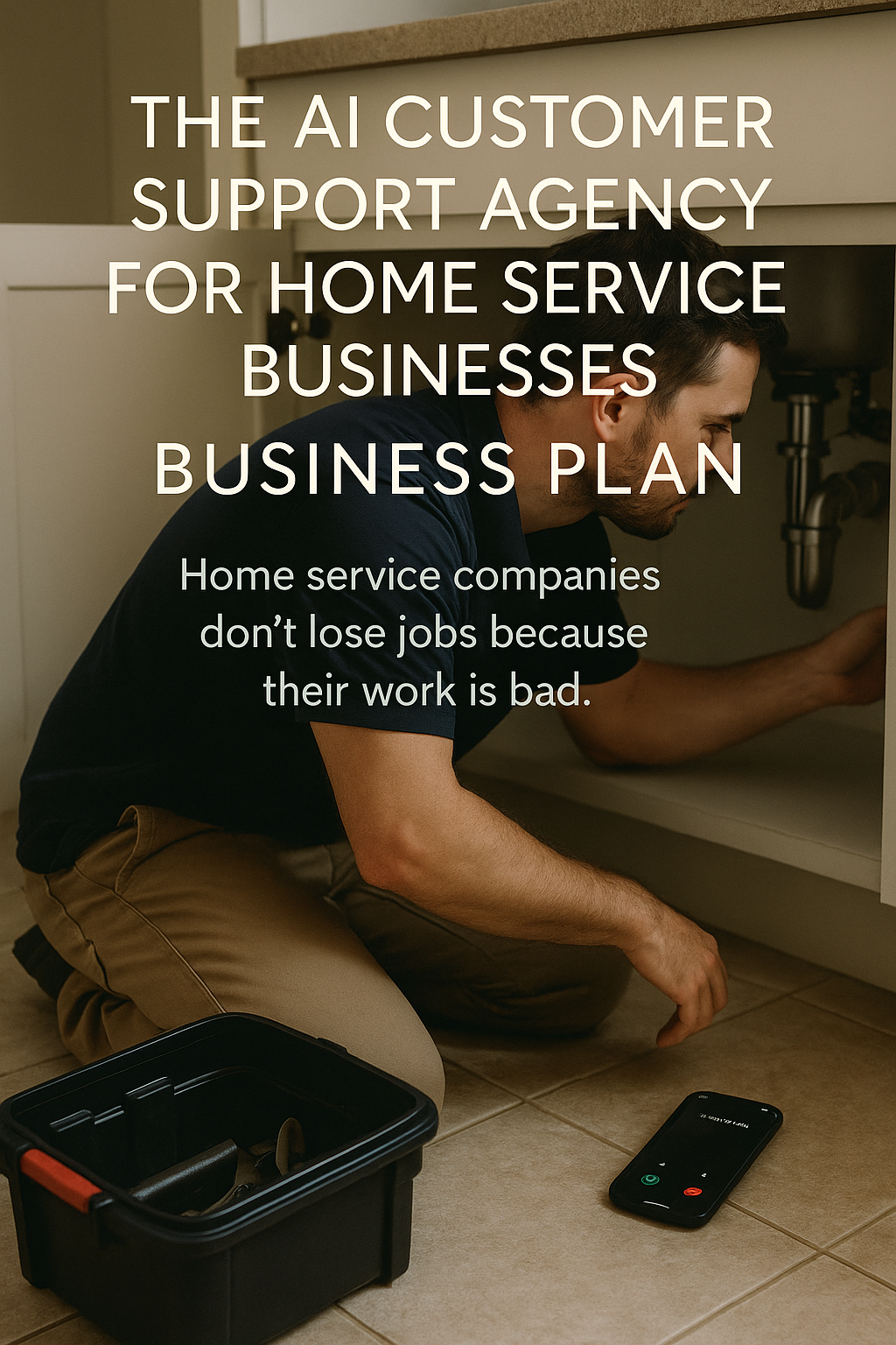 The AI Customer Support Agency for Home Service Businesses Business Plan digital guide cover