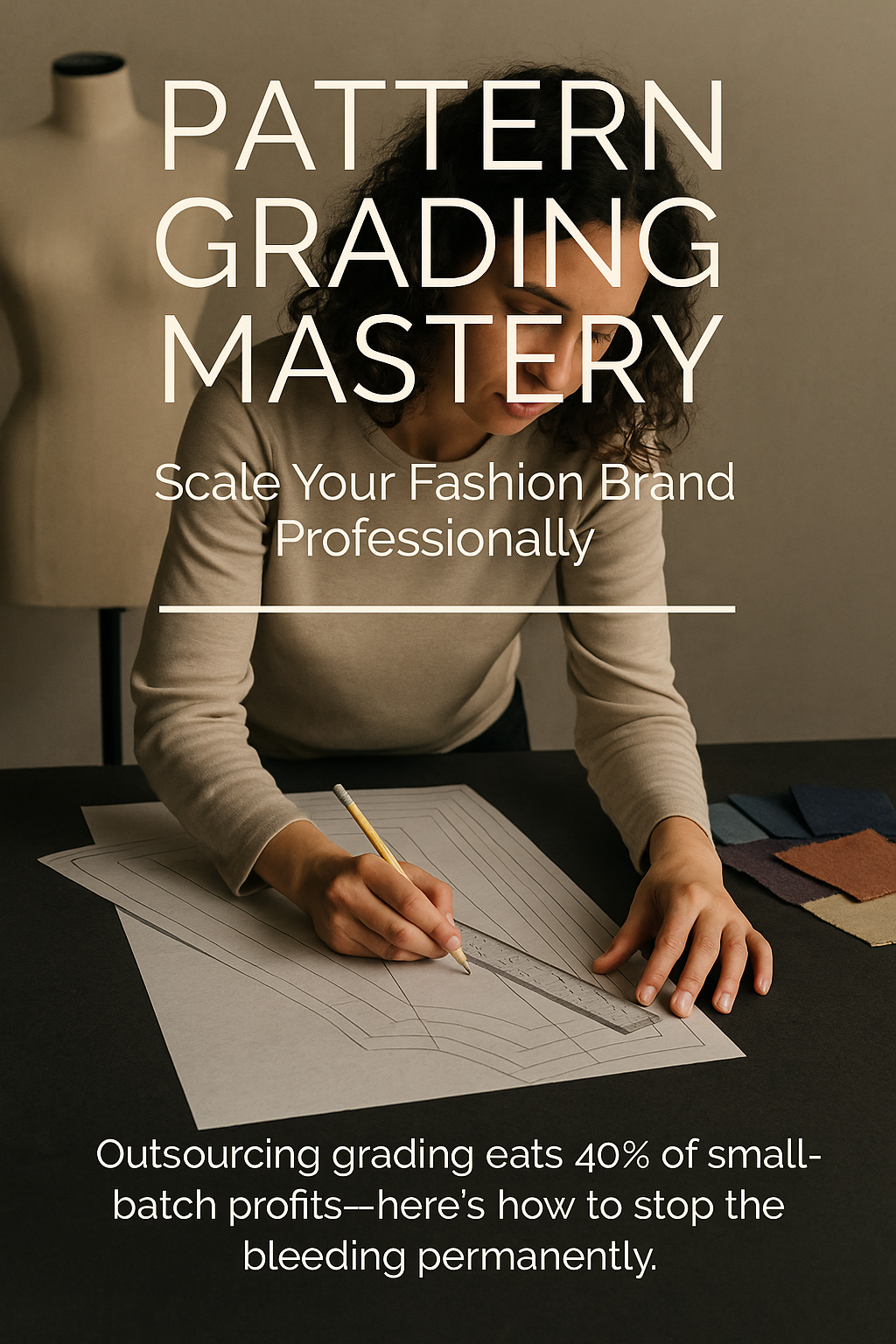Pattern Grading Mastery: Scale Your Fashion Brand Professionally digital guide cover