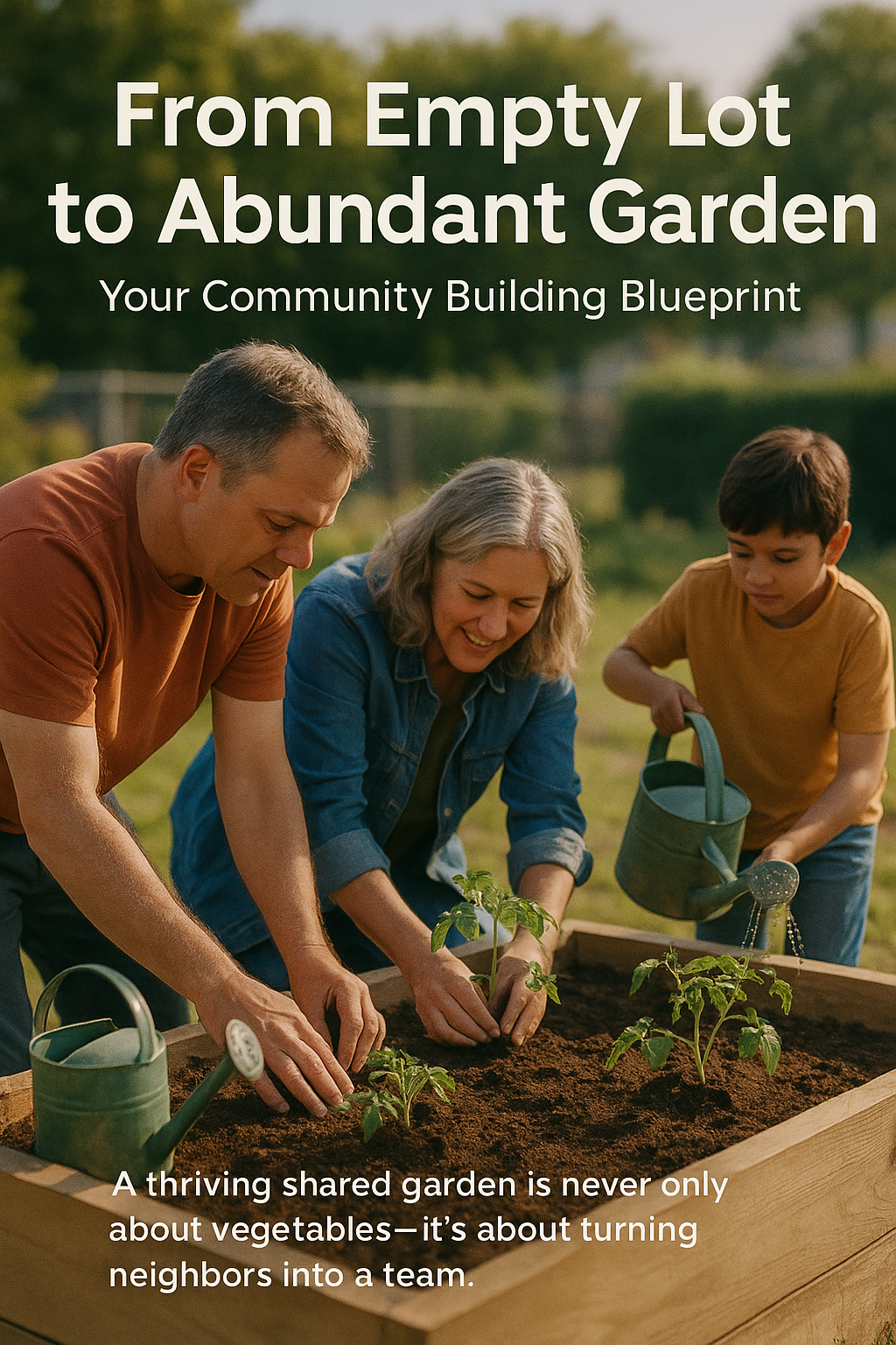 From Empty Lot to Abundant Garden: Your Community Building Blueprint digital guide cover