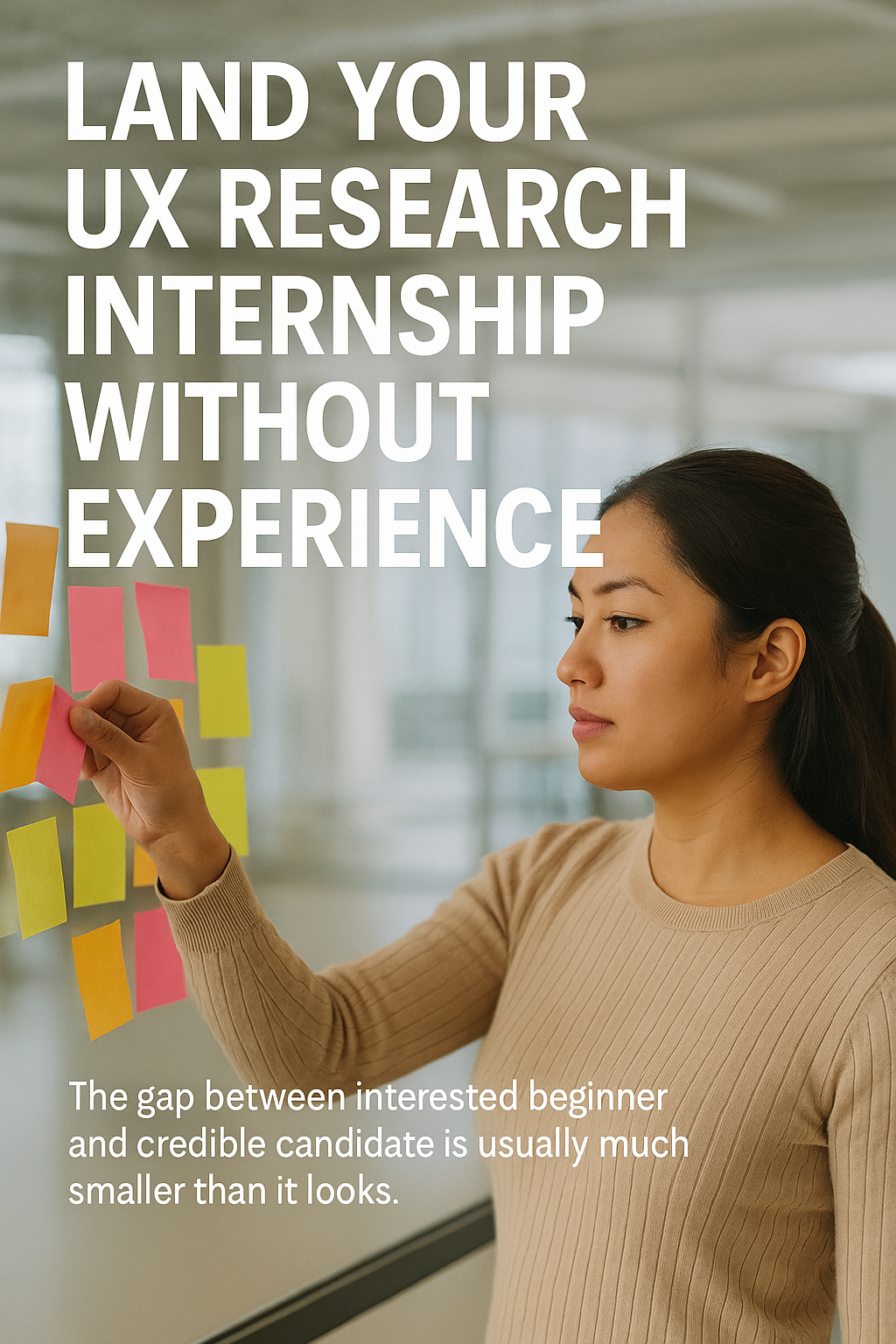 Land Your UX Research Internship Without Experience digital guide cover
