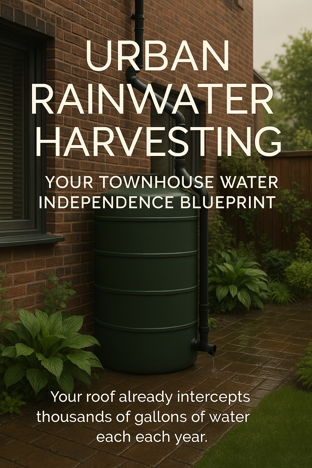 Urban Rainwater Harvesting: Your Townhouse Water Independence Blueprint digital guide cover