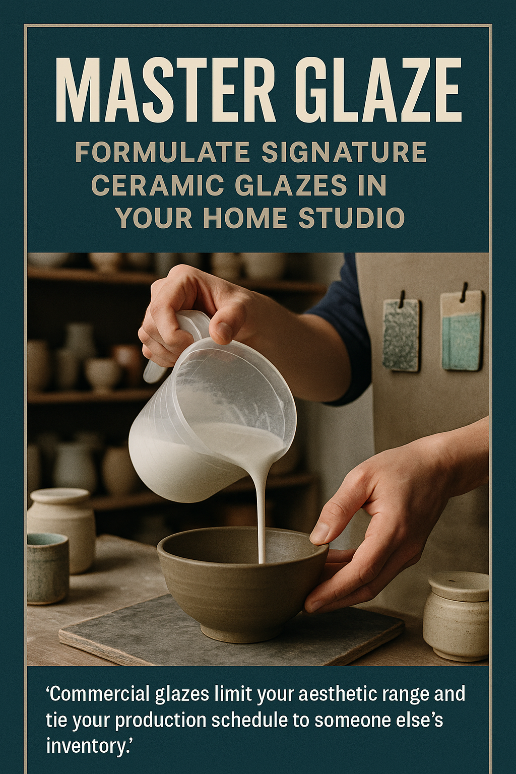 Master Glaze: Formulate Signature Ceramic Glazes in Your Home Studio digital guide cover