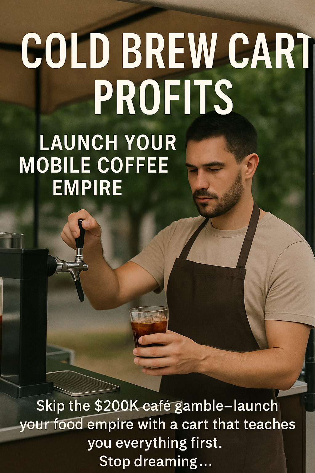 Cold Brew Cart Profits: Launch Your Mobile Coffee Empire digital guide cover