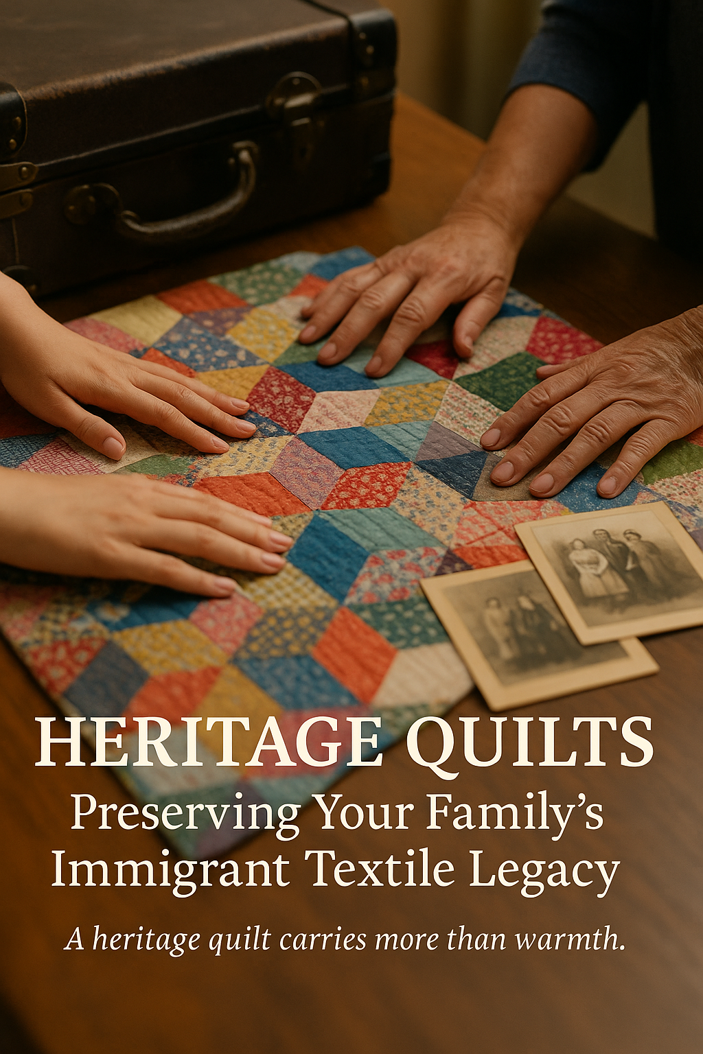 Heritage Quilts: Preserving Your Family's Immigrant Textile Legacy digital guide cover