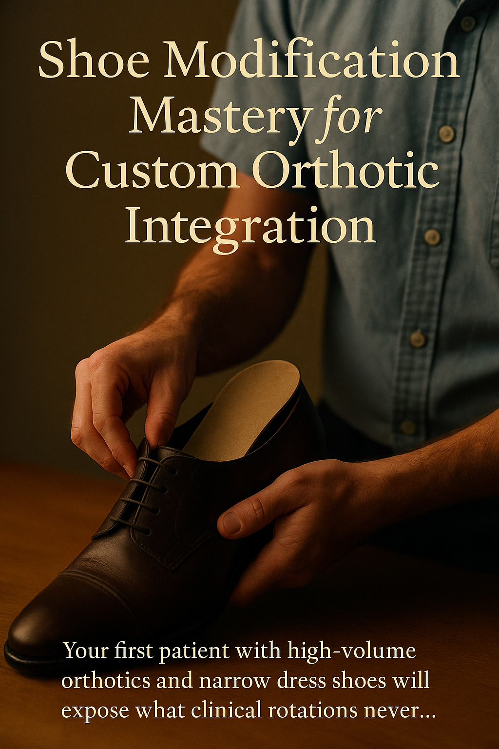 Shoe Modification Mastery for Custom Orthotic Integration digital guide cover