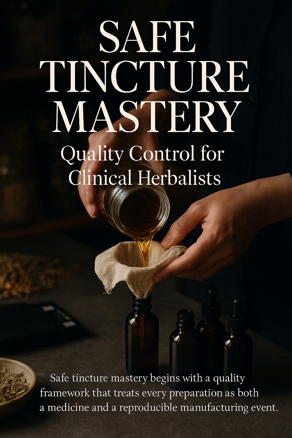 Safe Tincture Mastery: Quality Control for Clinical Herbalists digital guide cover
