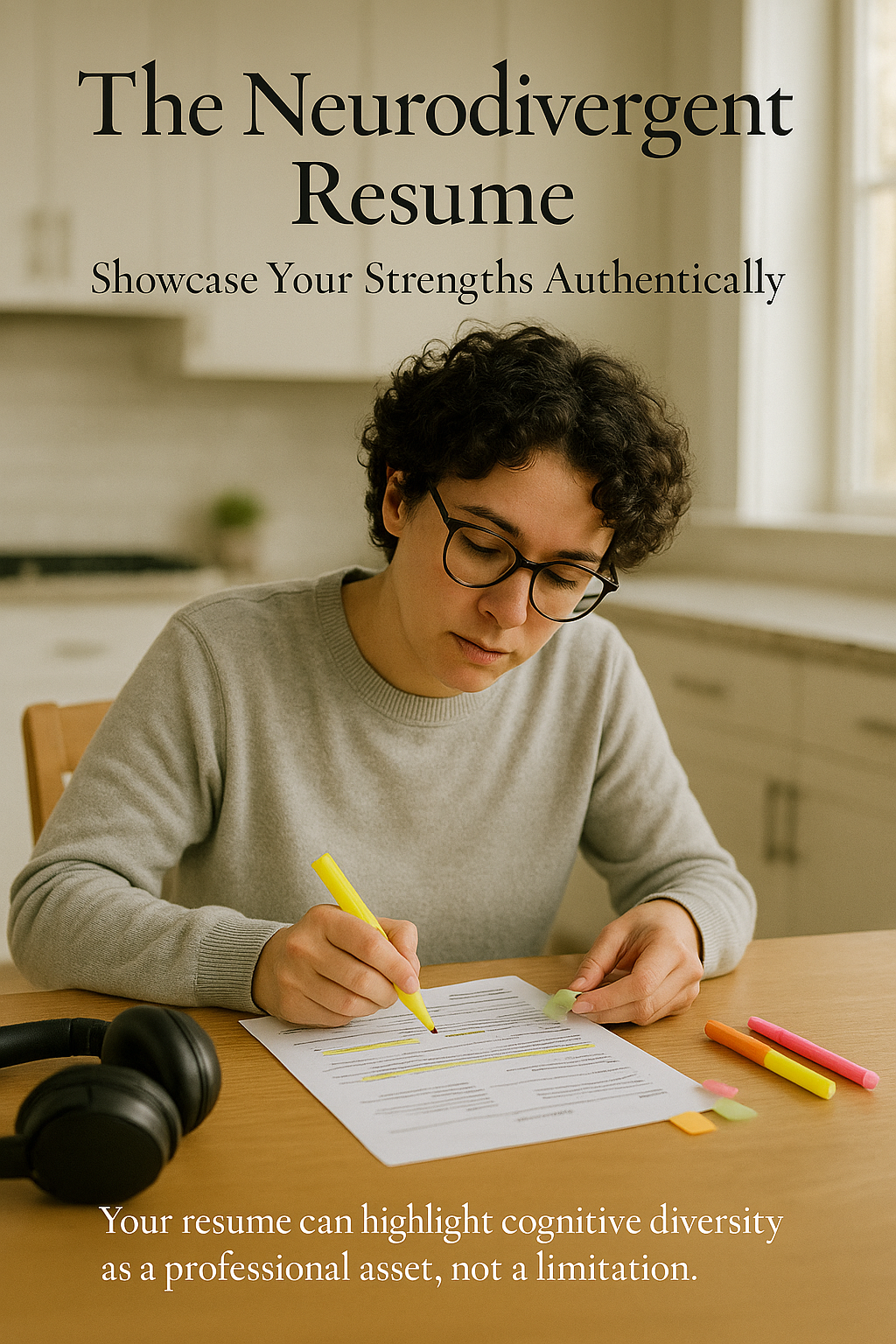 The Neurodivergent Resume: Showcase Your Strengths Authentically digital guide cover