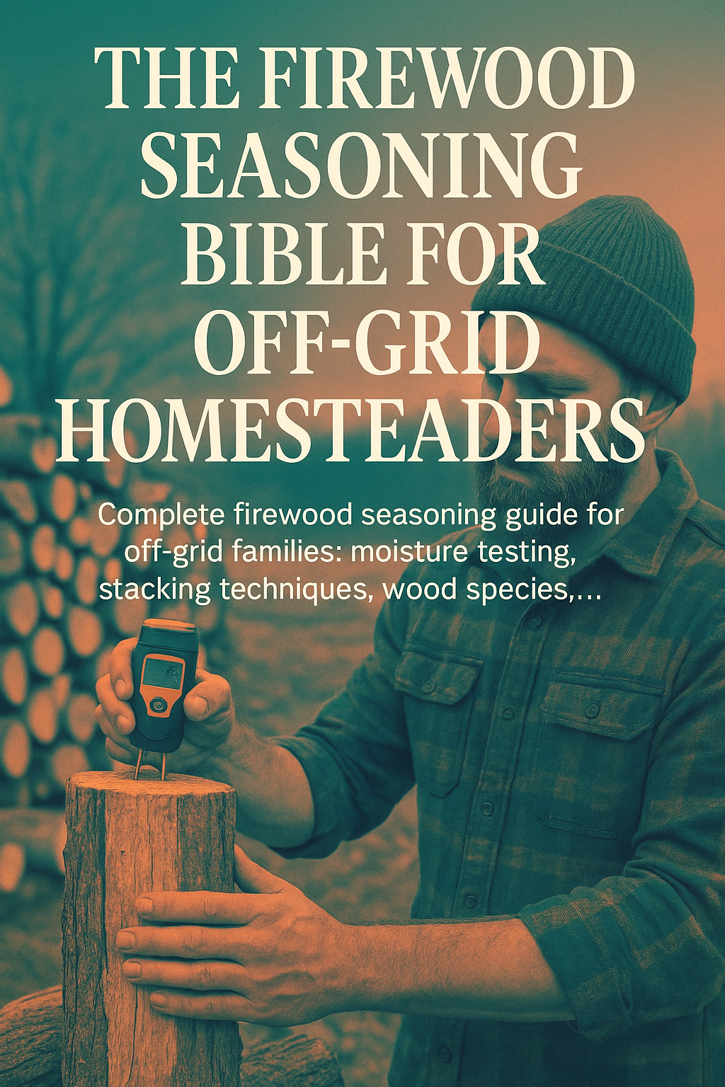 The Firewood Seasoning Bible for Off-Grid Homesteaders digital guide cover