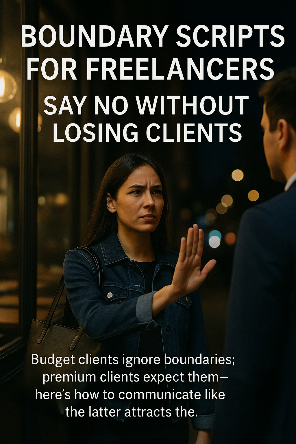 Boundary Scripts for Freelancers: Say No Without Losing Clients digital guide cover