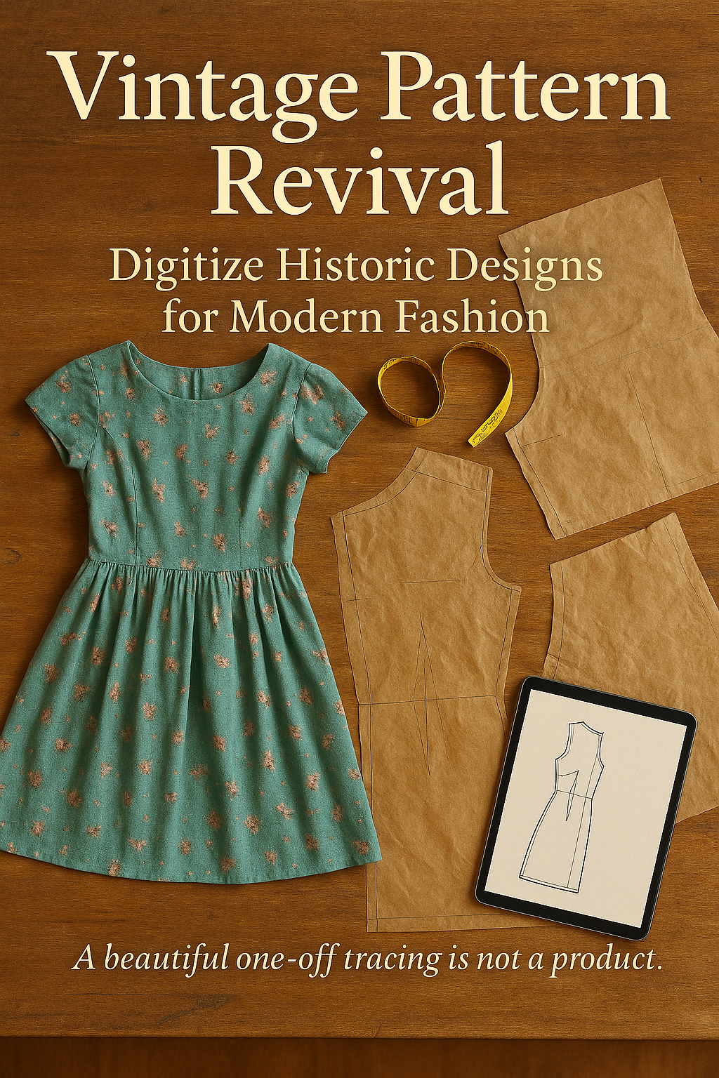 Vintage Pattern Revival: Digitize Historic Designs for Modern Fashion digital guide cover