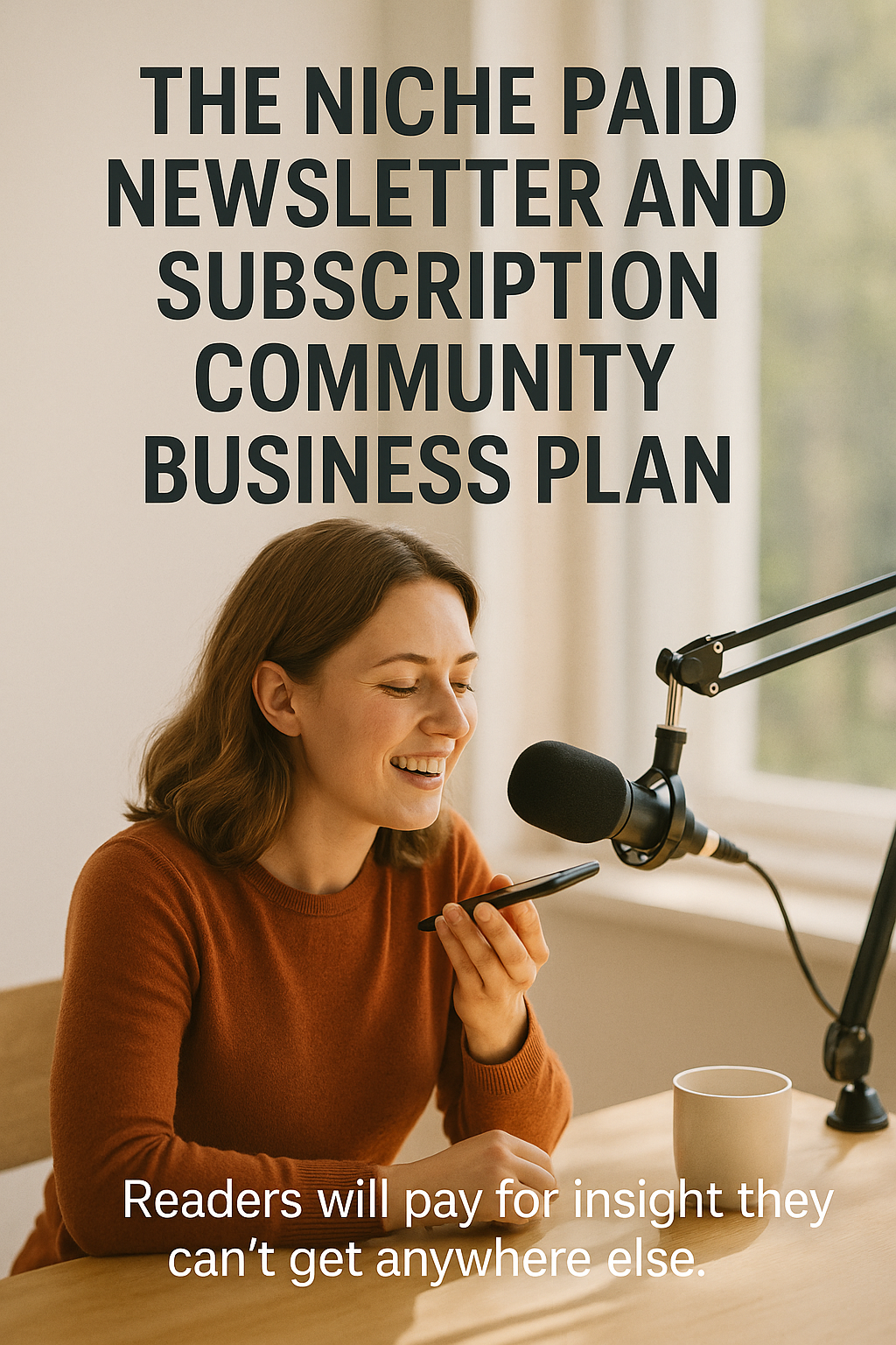 The Niche Paid Newsletter and Subscription Community Business Plan digital guide cover