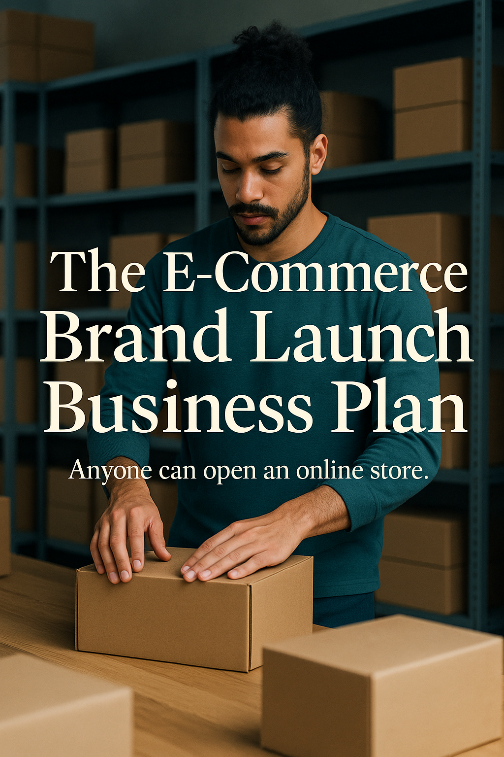 The E-Commerce Brand Launch Business Plan digital guide cover