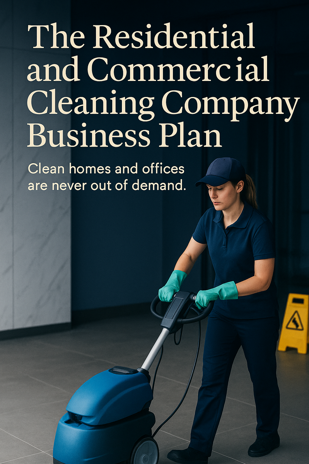 The Residential and Commercial Cleaning Company Business Plan digital guide cover