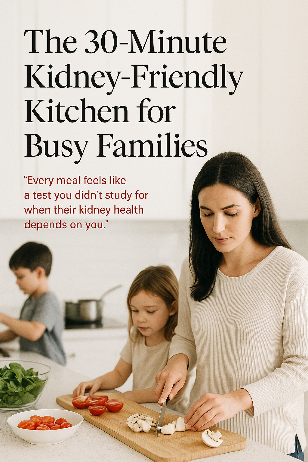 The 30-Minute Kidney-Friendly Kitchen for Busy Families digital guide cover