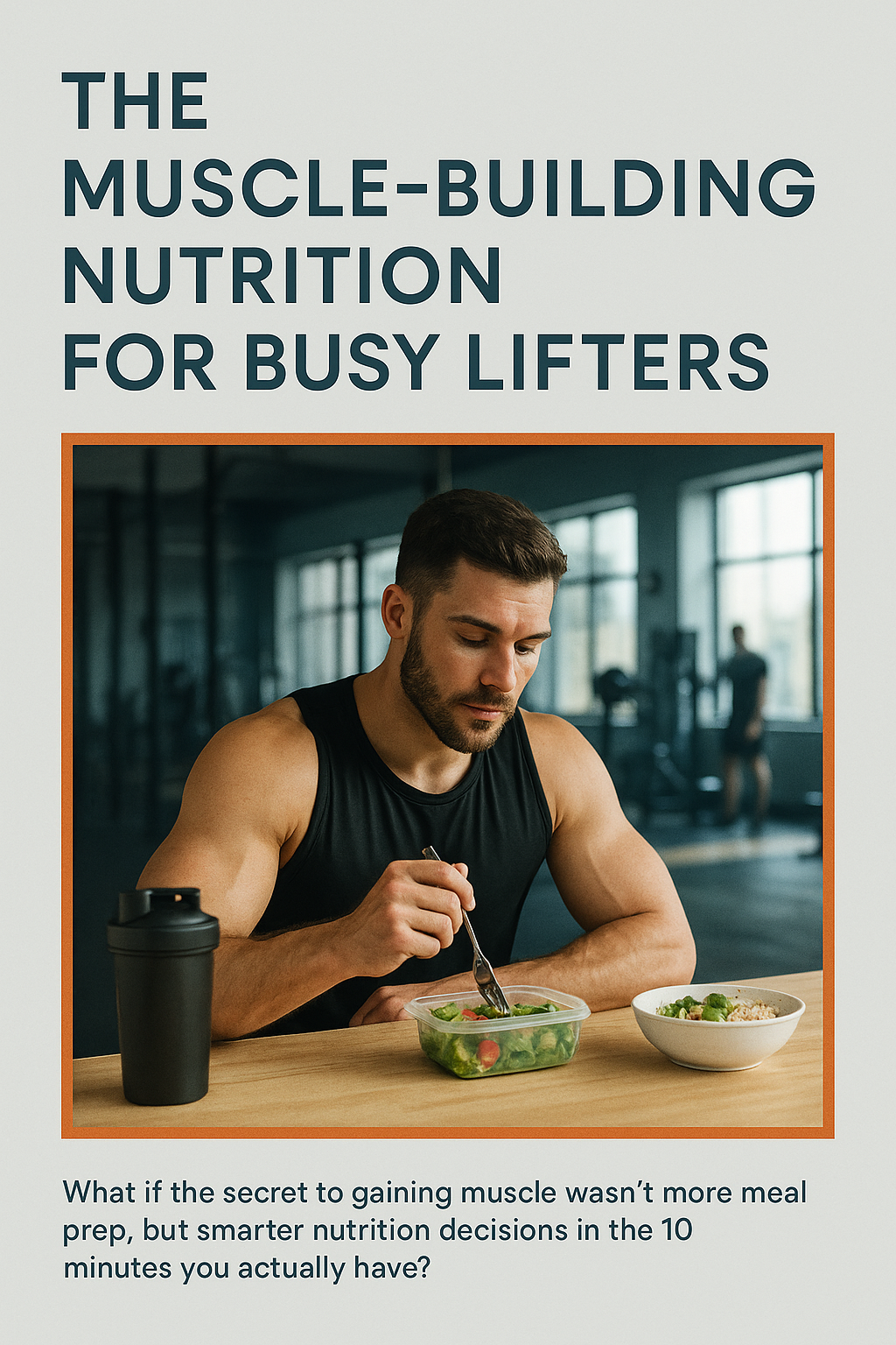 The Muscle-Building Nutrition Blueprint for Busy Lifters digital guide cover