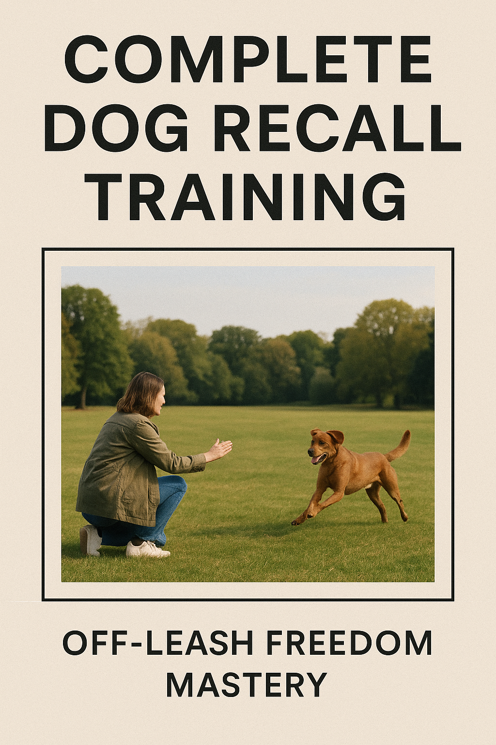 Complete Dog Recall Training: Off-Leash Freedom Mastery digital guide cover