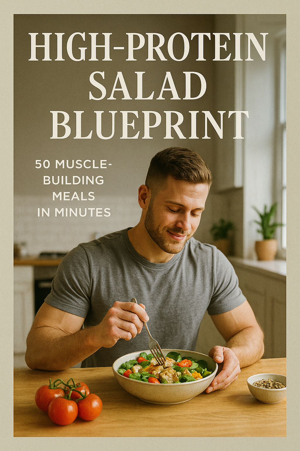 High-Protein Salad Blueprint: 50 Muscle-Building Meals in Minutes digital guide cover