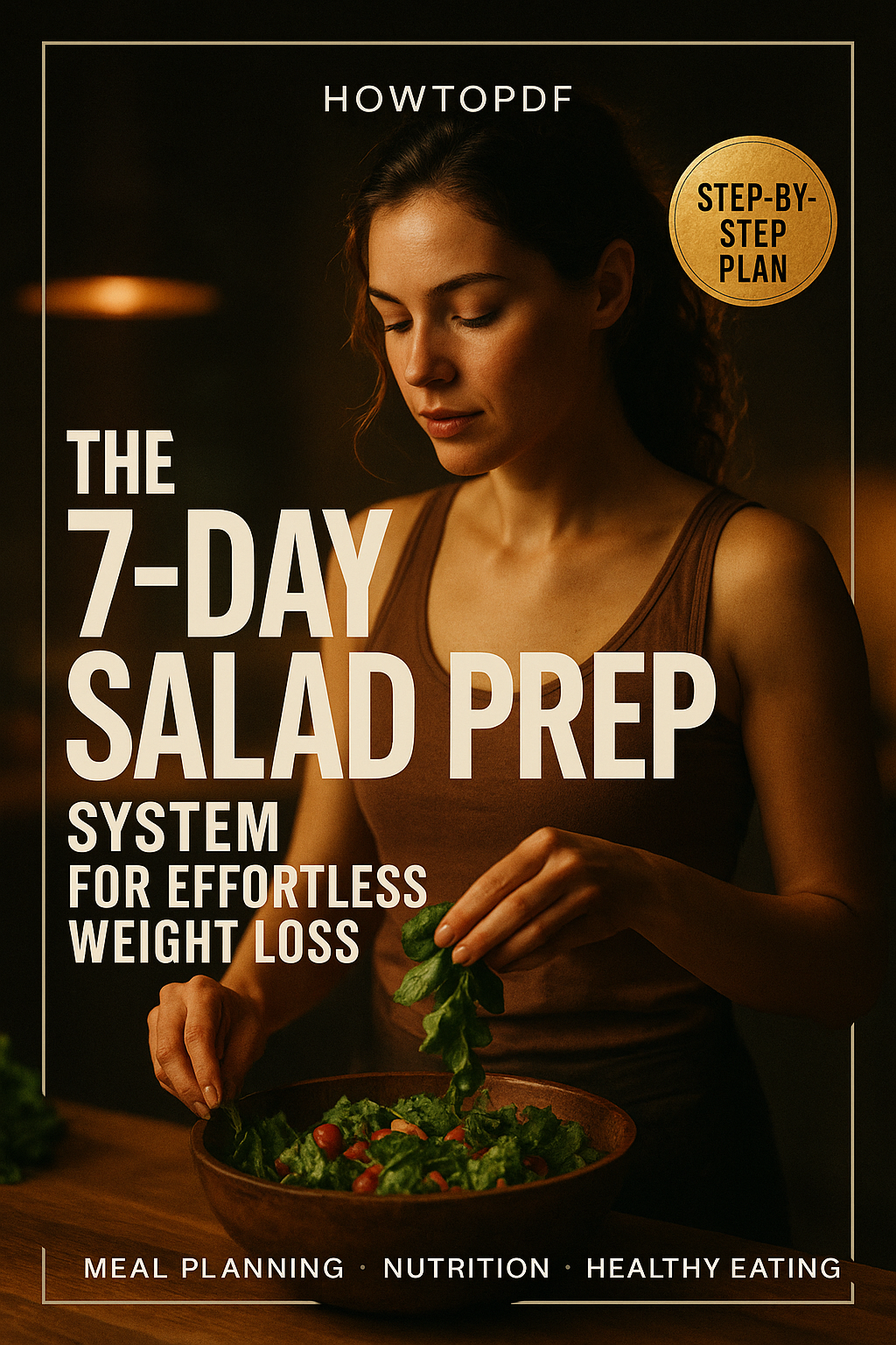 The 7-Day Salad Prep System for Effortless Weight Loss digital guide cover