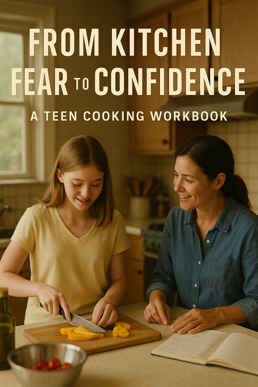 From Kitchen Fear to Confidence: A Teen Cooking Workbook digital guide cover