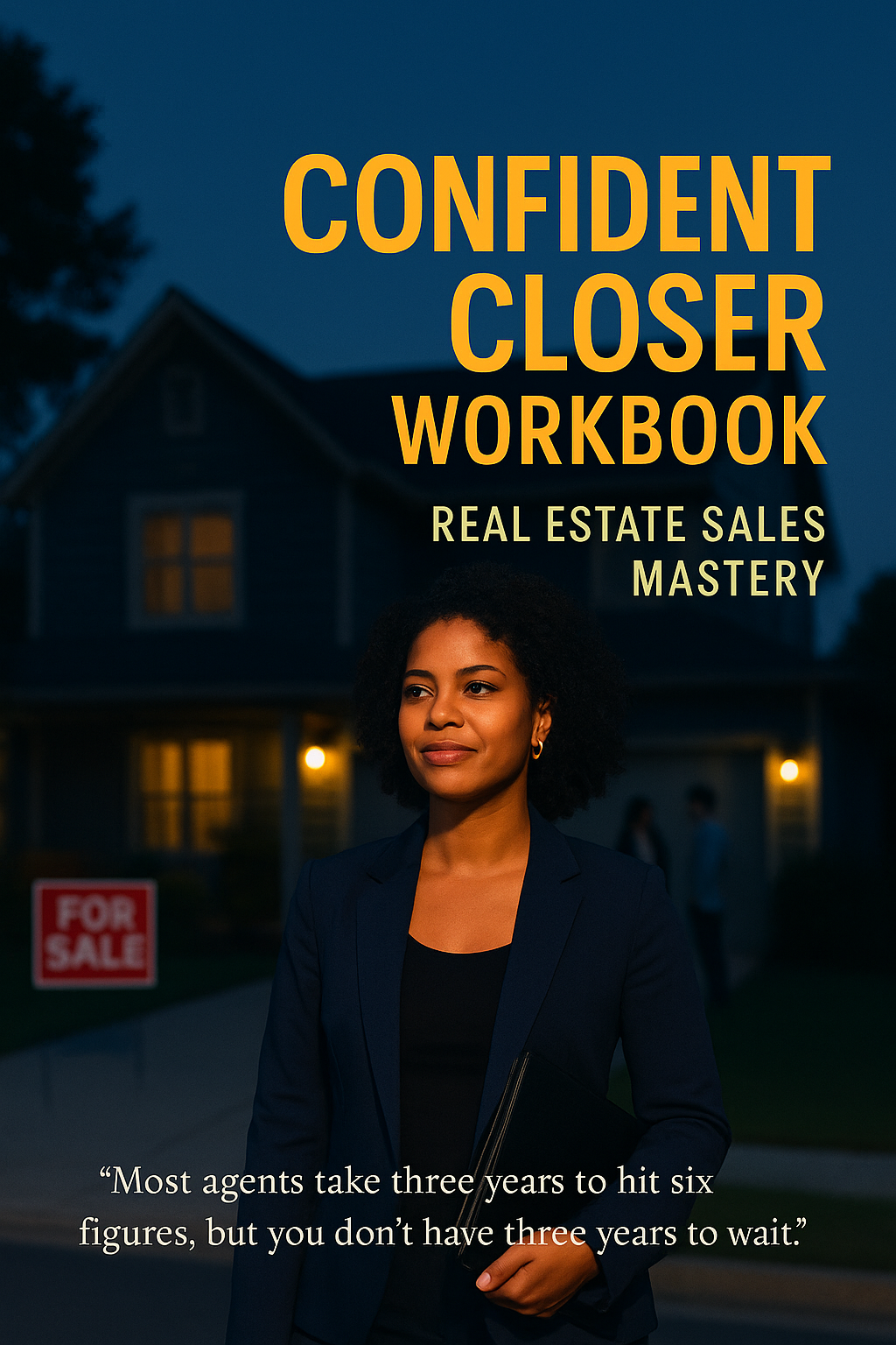 The Confident Closer Workbook: Real Estate Sales Mastery digital guide cover