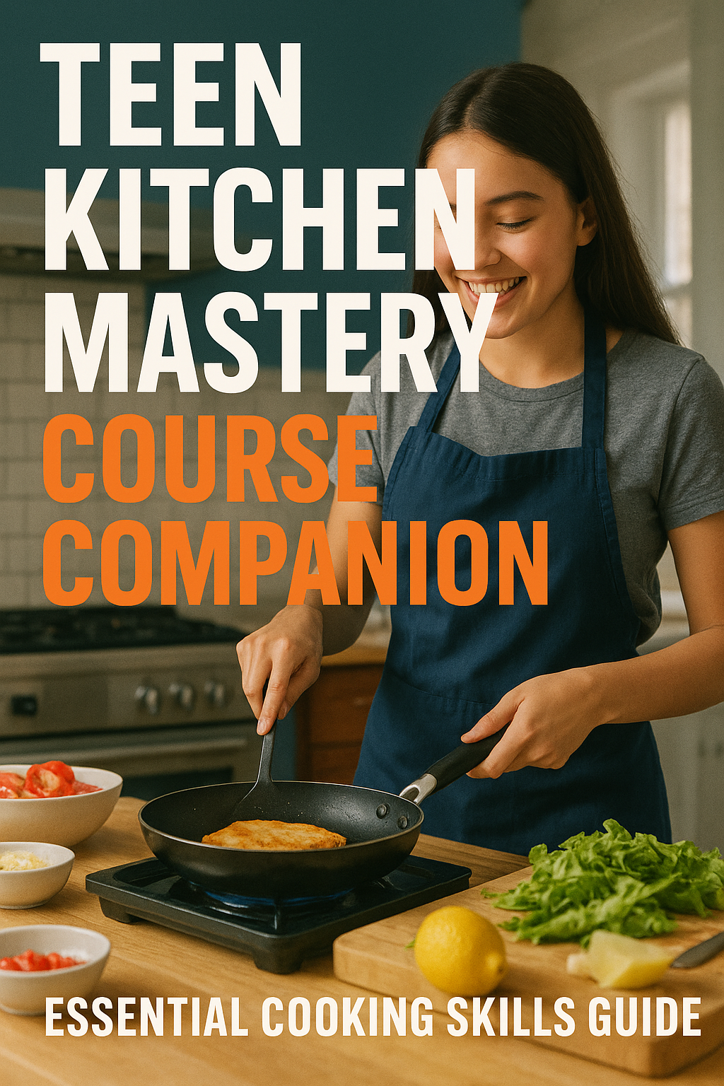 Teen Kitchen Mastery Course Companion: Essential Cooking Skills Guide digital guide cover
