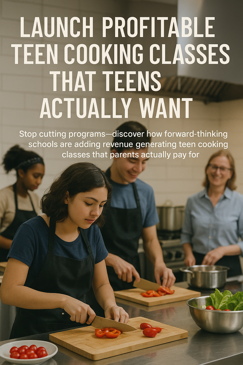 Launch Profitable Teen Cooking Classes That Teens Actually Want digital guide cover