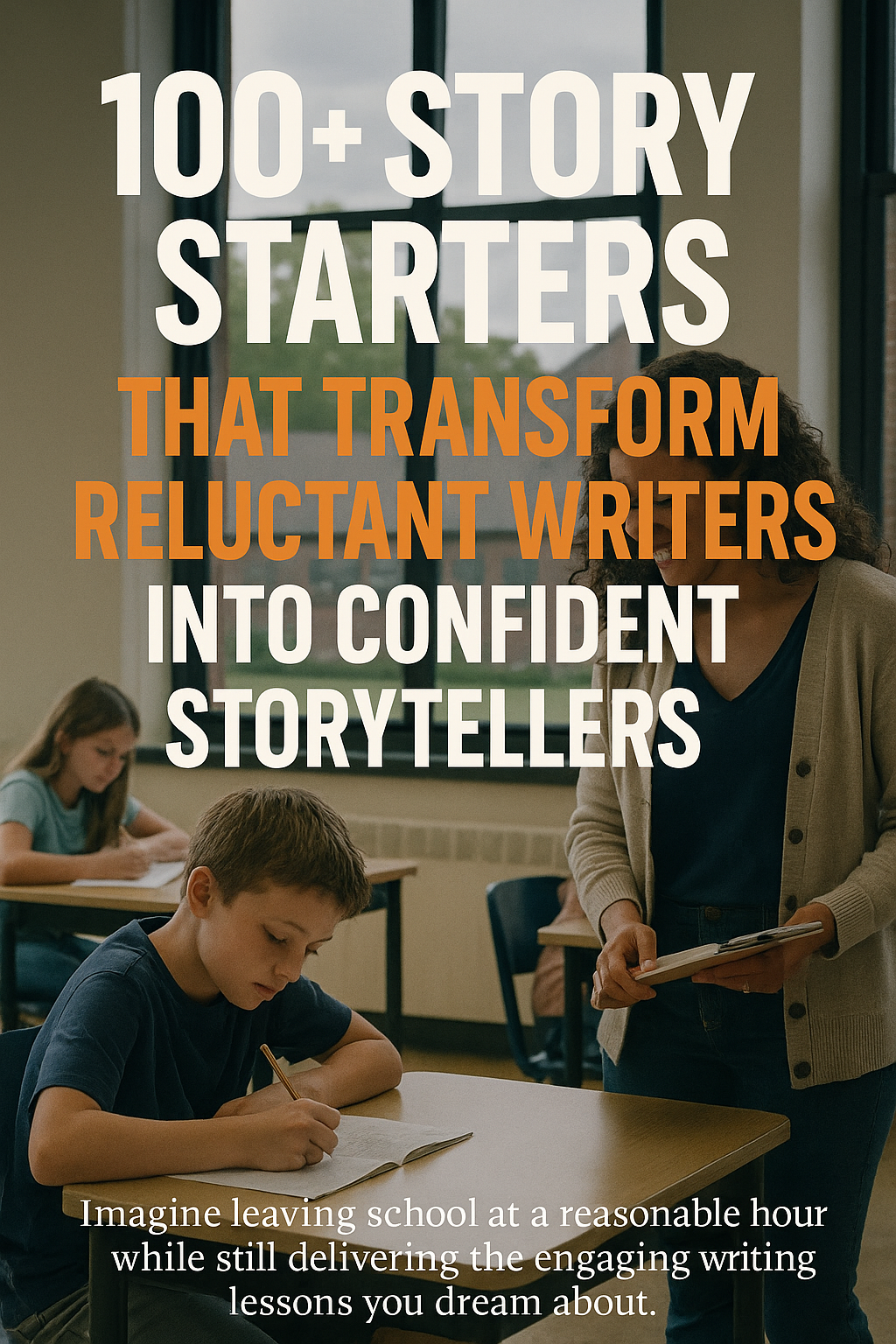 100+ Story Starters That Transform Reluctant Writers into Confident Storytellers digital guide cover